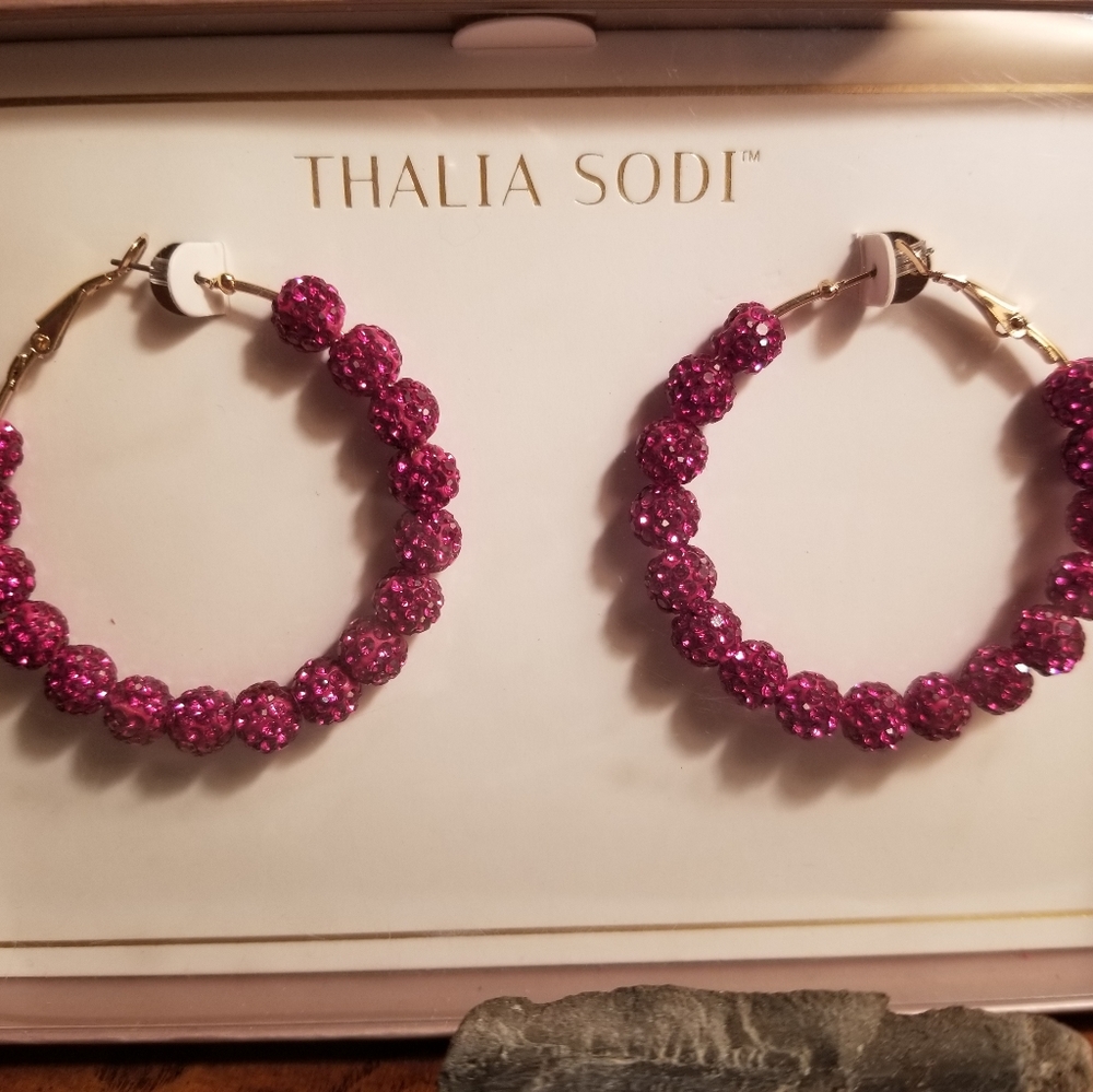 Fushia Sparkle Earrings